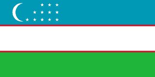 Özbekistan flag