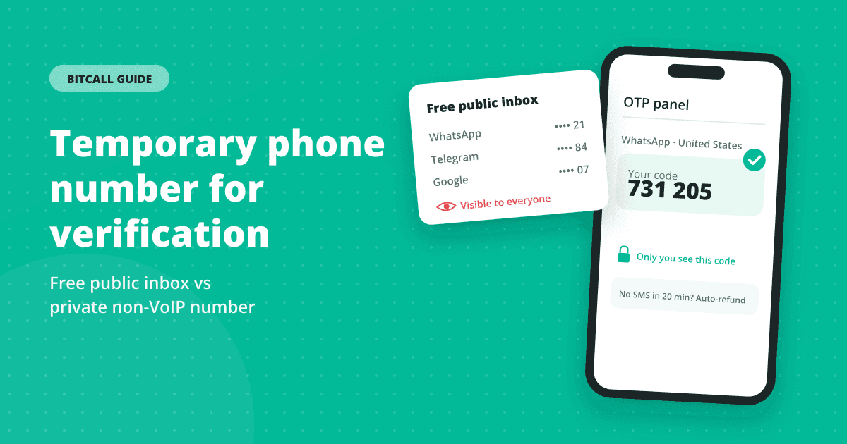 Temporary Phone Number for Verification